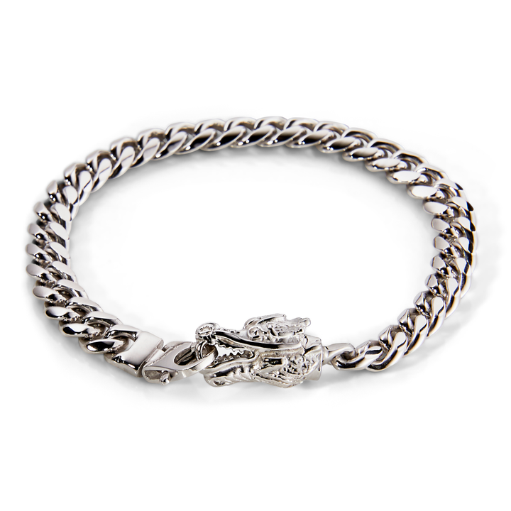 Saturno Silver Dragon Bracelet