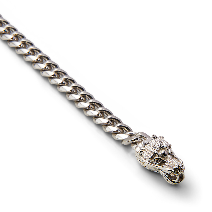 Saturno Silver Dragon Bracelet