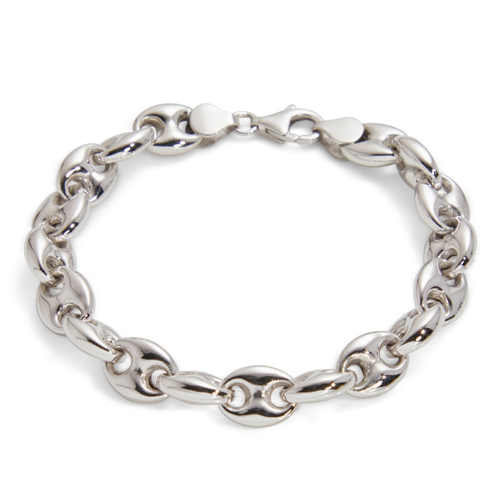 Saturno Silver Cushioned Marine Bracelet