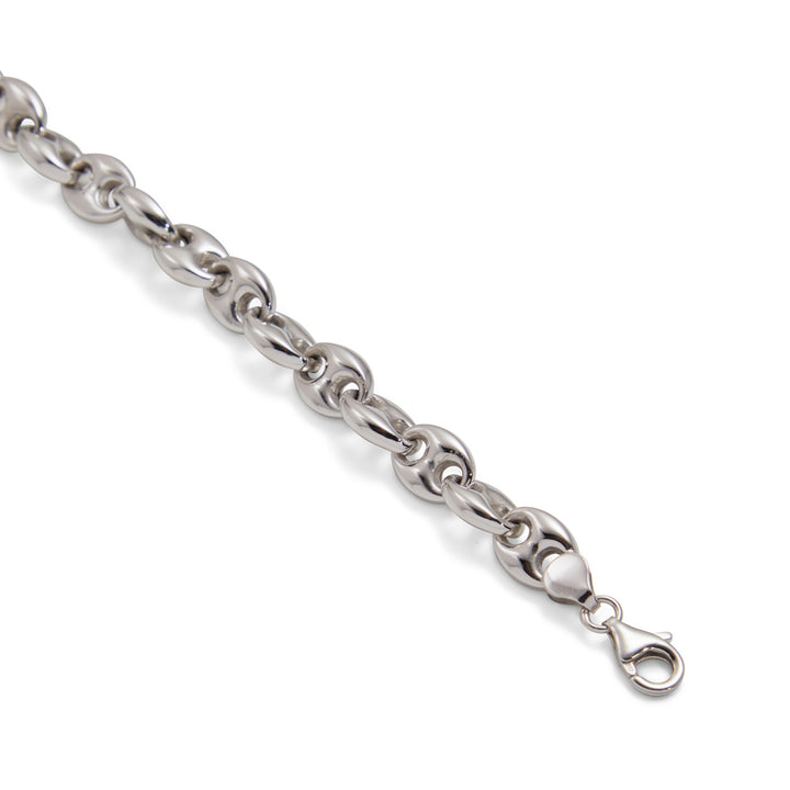 Saturno Silver Cushioned Marine Bracelet