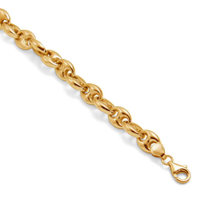 Saturno Silver Cushioned Marine Bracelet