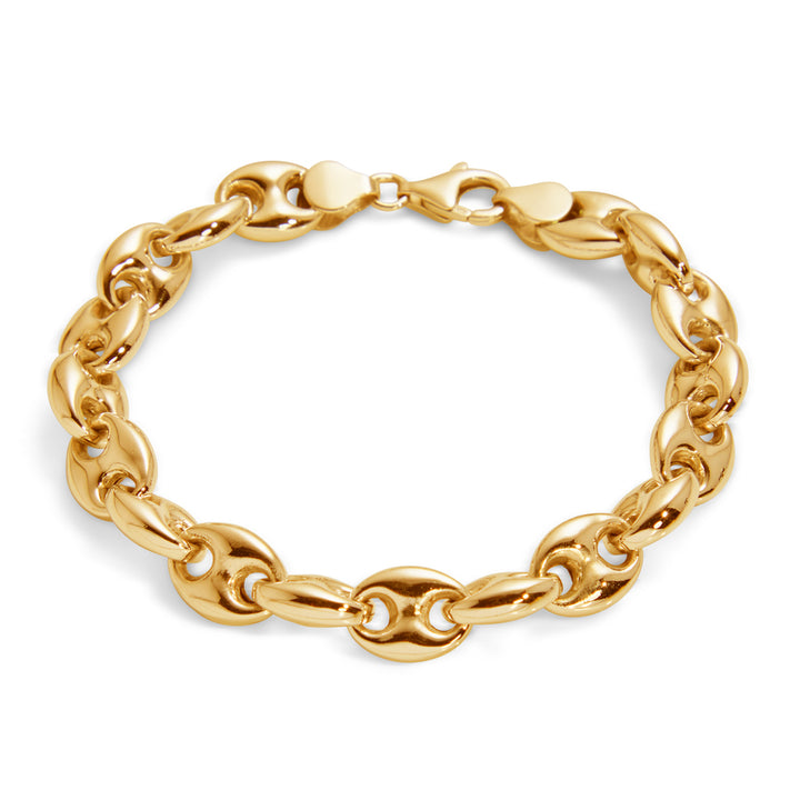 Saturno Silver Cushioned Marine Bracelet