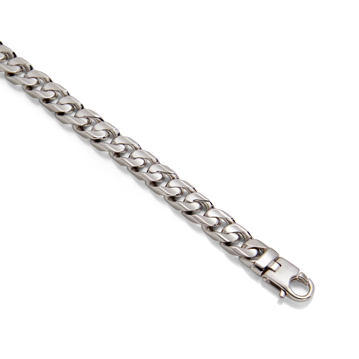 Saturno Silver Groumette Bracelet (8mm)