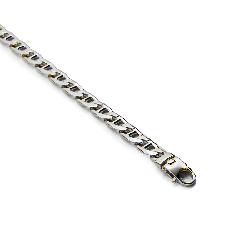 Saturno Silver Crossbar Chain Bracelet