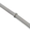 Saturno Silver Popcorn Bracelet with Cubic Zirconia (8mm)