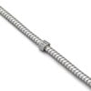 Saturno Silver Tubogas Bracelet with Cubic Zirconia