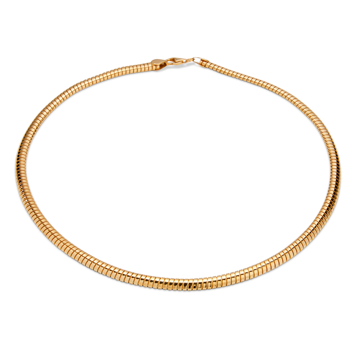 Saturno Silver Tubogas Necklace