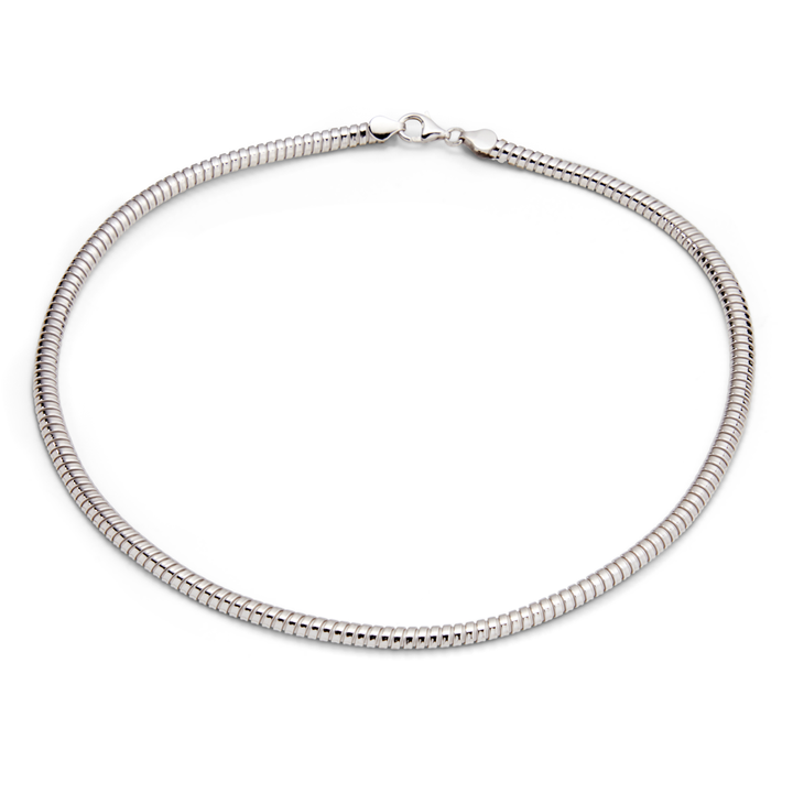 Saturno Silver Tubogas Necklace