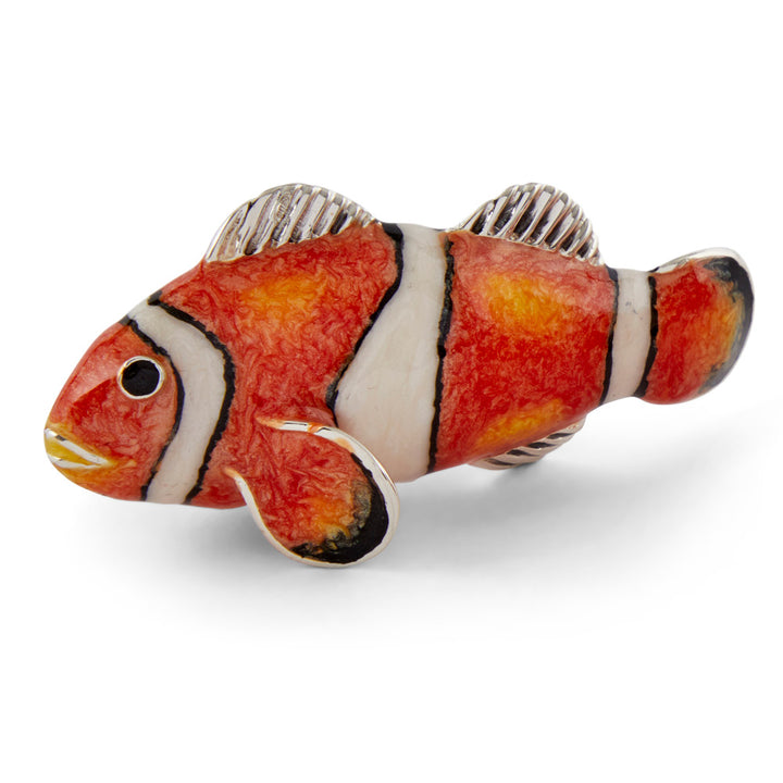 Saturno Silver & Enamelled Clownfish Family