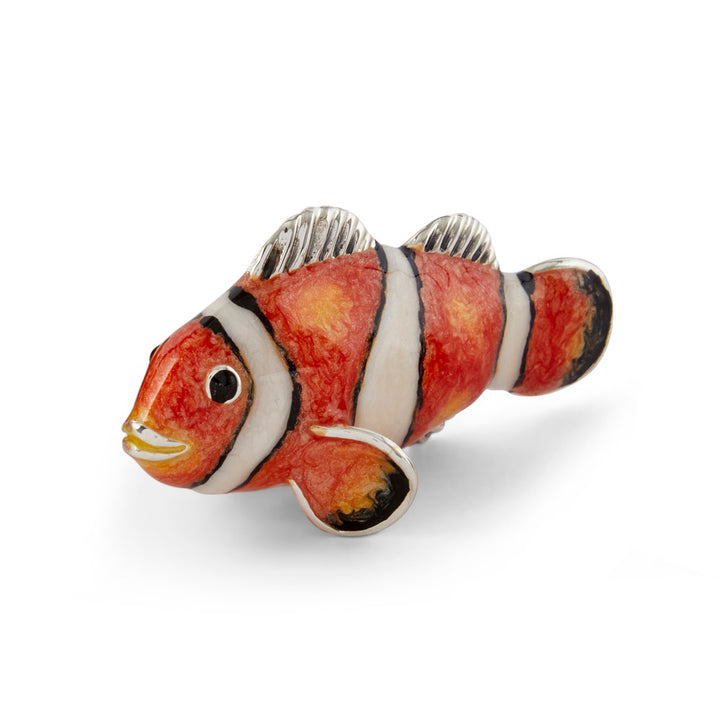 Saturno Silver & Enamelled Clownfish Family