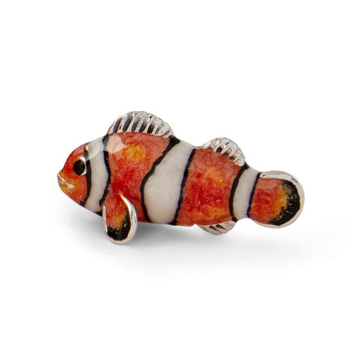 Saturno Silver & Enamelled Clownfish Family
