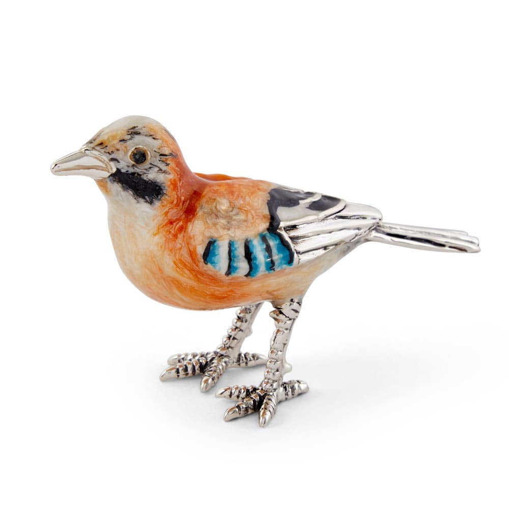 Saturno Silver & Enamelled Jay