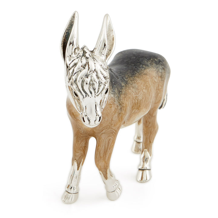 Saturno Silver & Enamelled Donkey Family