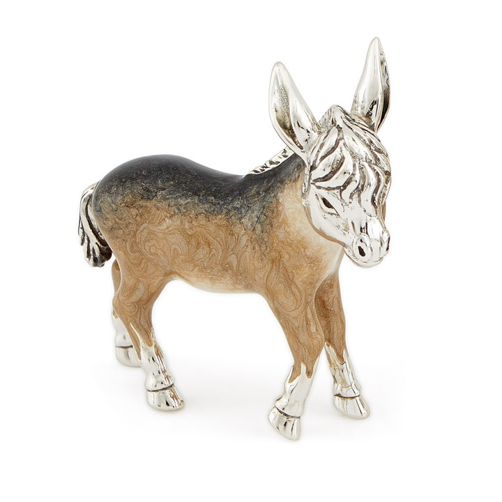 Saturno Silver & Enamelled Donkey Family