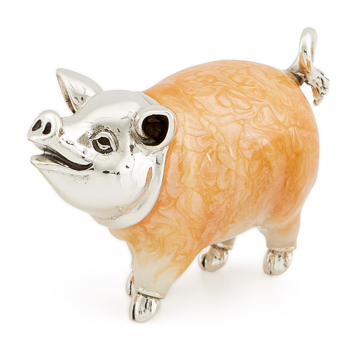 Saturno Silver & Enamelled Pig – Enamel Body