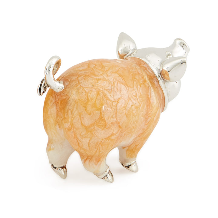 Saturno Silver & Enamelled Pig – Enamel Body