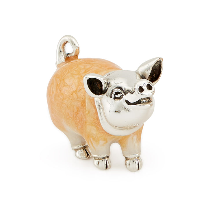 Saturno Silver & Enamelled Pig – Enamel Body