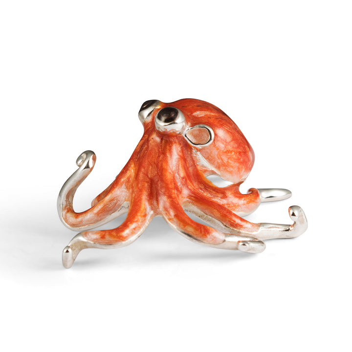 Saturno Silver & Enamelled Octopus