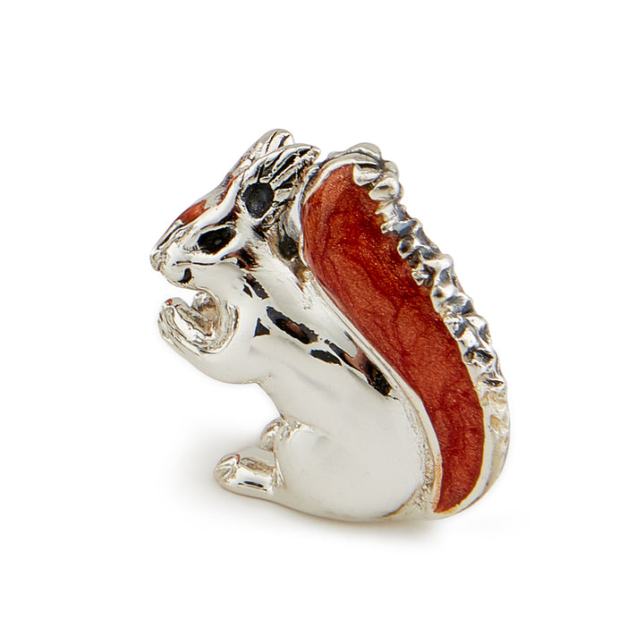 Saturno Silver & Enamelled Squirrel Family