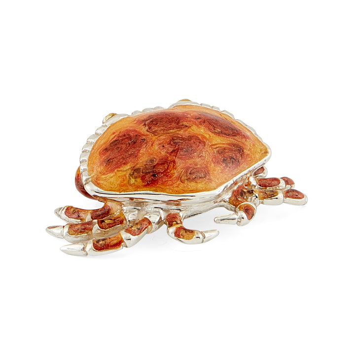 Saturno Silver & Enamelled Crab Family