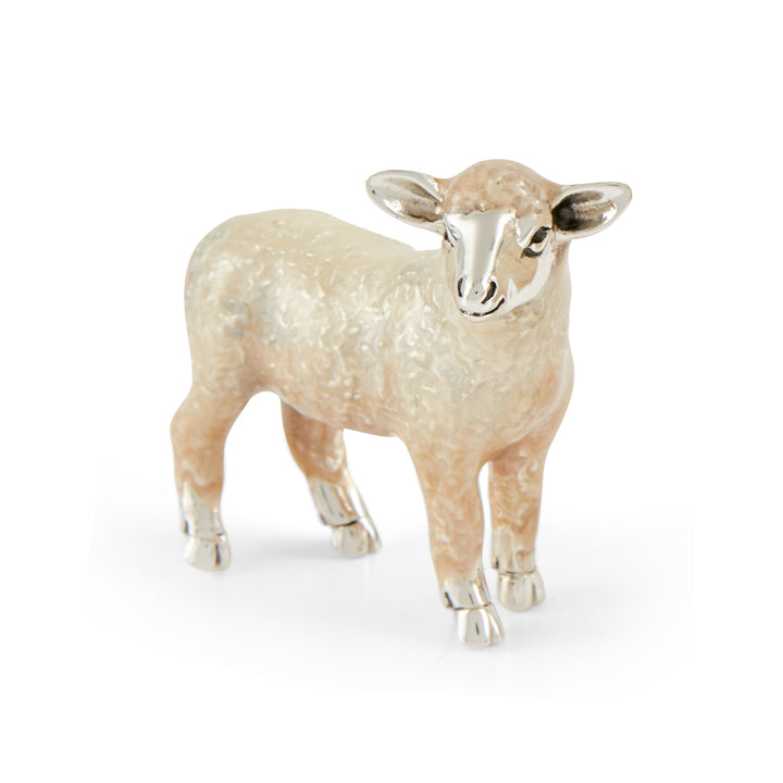 Saturno Silver & Enamelled Sheep – Enamelled Body