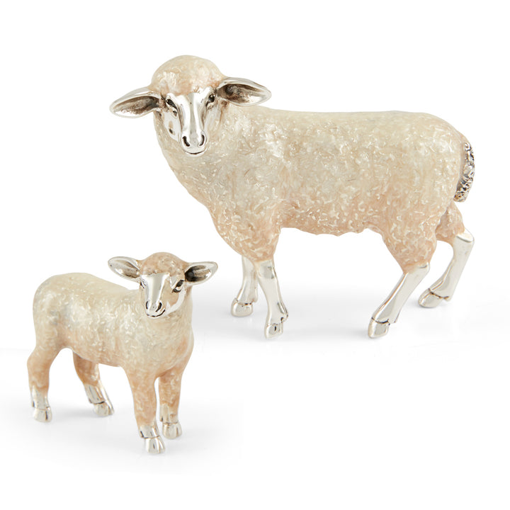 Saturno Silver & Enamelled Sheep – Enamelled Body