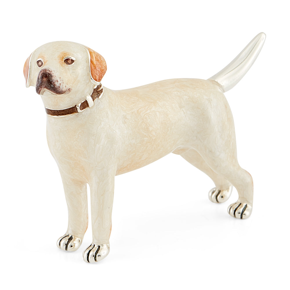 Saturno Silver & Enamelled Labrador Cream – All Enamelled