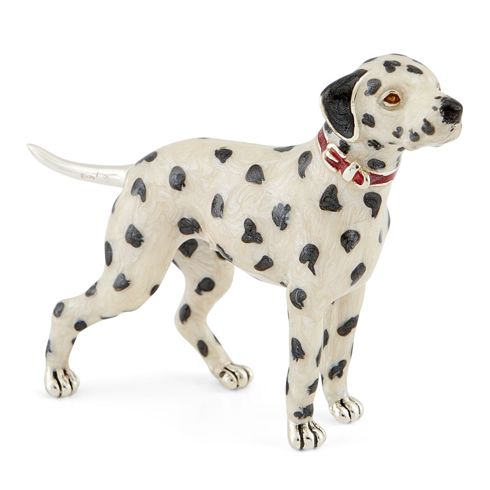 Saturno Silver & Enamelled Dalmation – Large