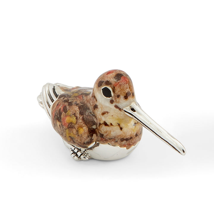 Saturno Silver & Enamelled Woodcock Couple