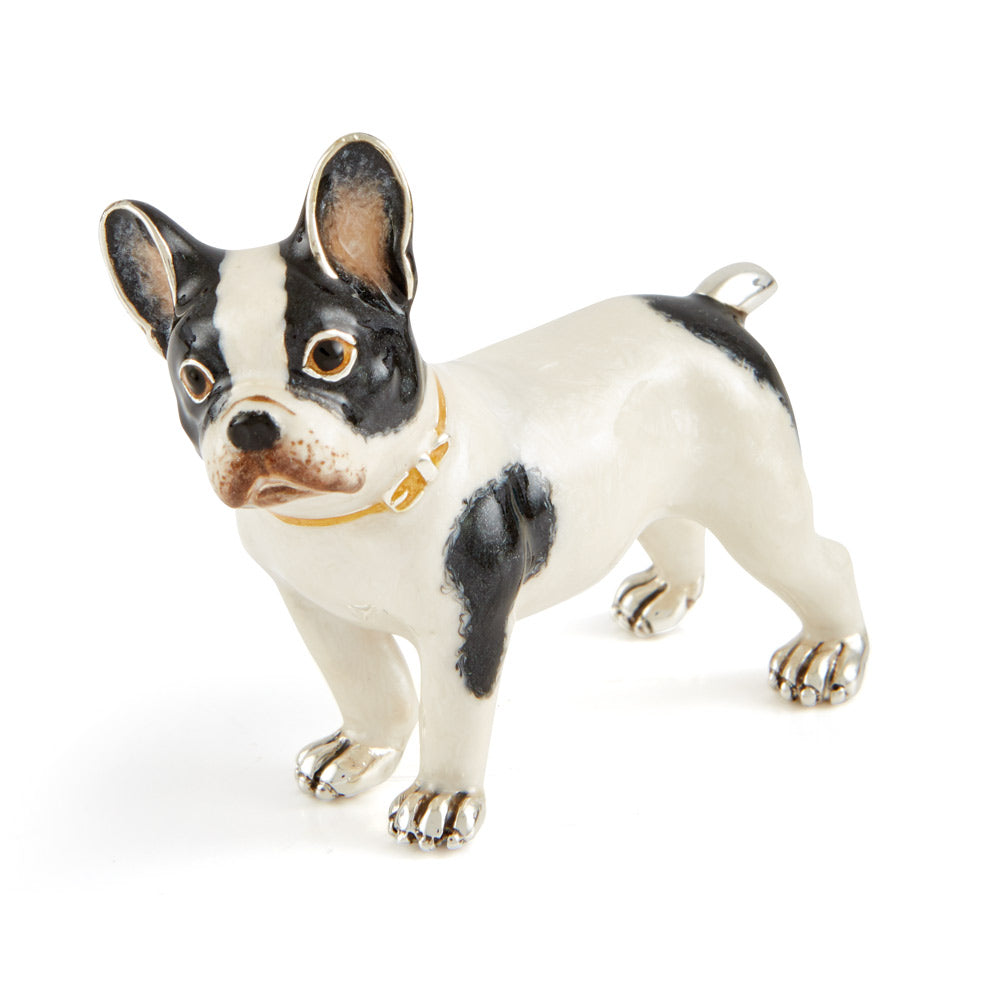 Saturno SIlver & Enamelled French Bulldog