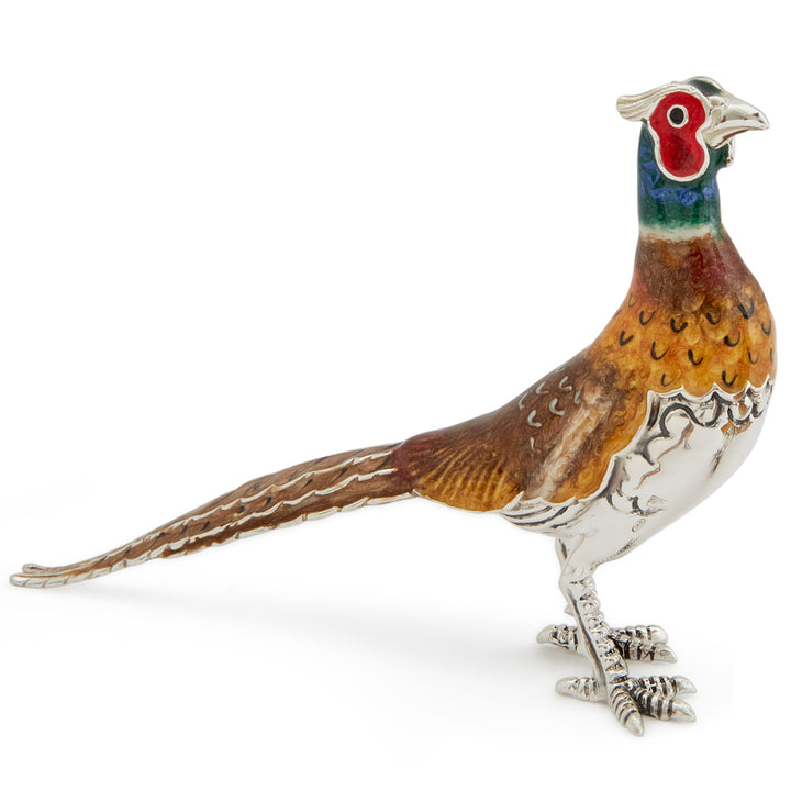 Saturno Silver & Enamelled Pheasant Cock Family – All Enamel