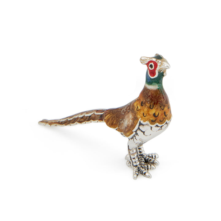 Saturno Silver & Enamelled Pheasant Cock Family – All Enamel