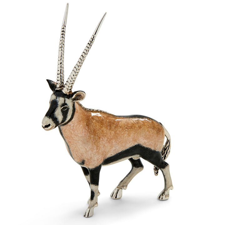 Saturno Silver & Enamelled Oryx