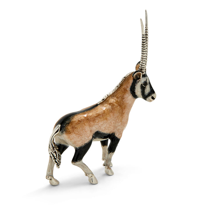 Saturno Silver & Enamelled Oryx