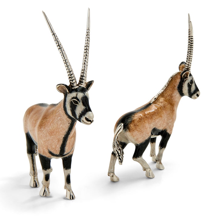 Saturno Silver & Enamelled Oryx