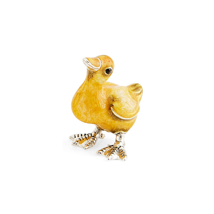 Saturno Silver & Enamelled Goose and Goslings