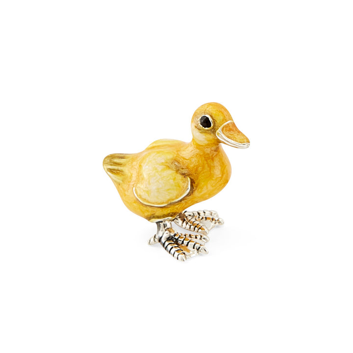 Saturno Silver & Enamelled Goose and Goslings
