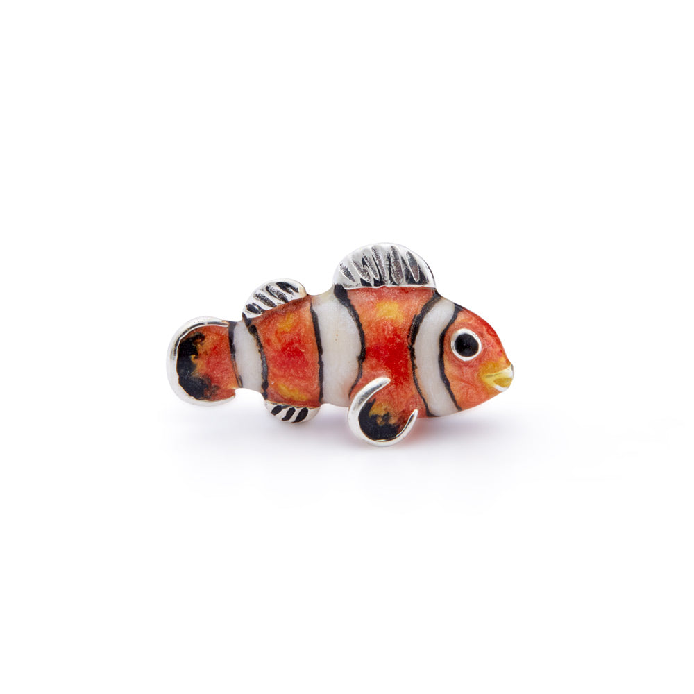 Saturno Silver & Enamelled Nemo Fish – Very Small