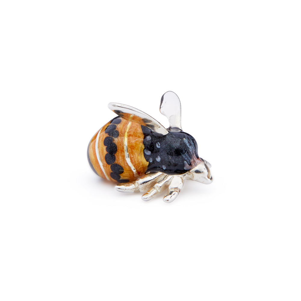Saturno Silver & Enamelles Bumblebee - Very Small