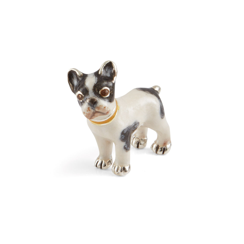 Saturno Silver & Enamelled French Bulldog – Very Small