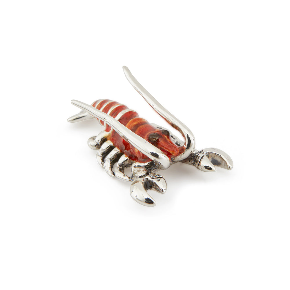 Saturno Silver & Enamelled Lobster – Very Small