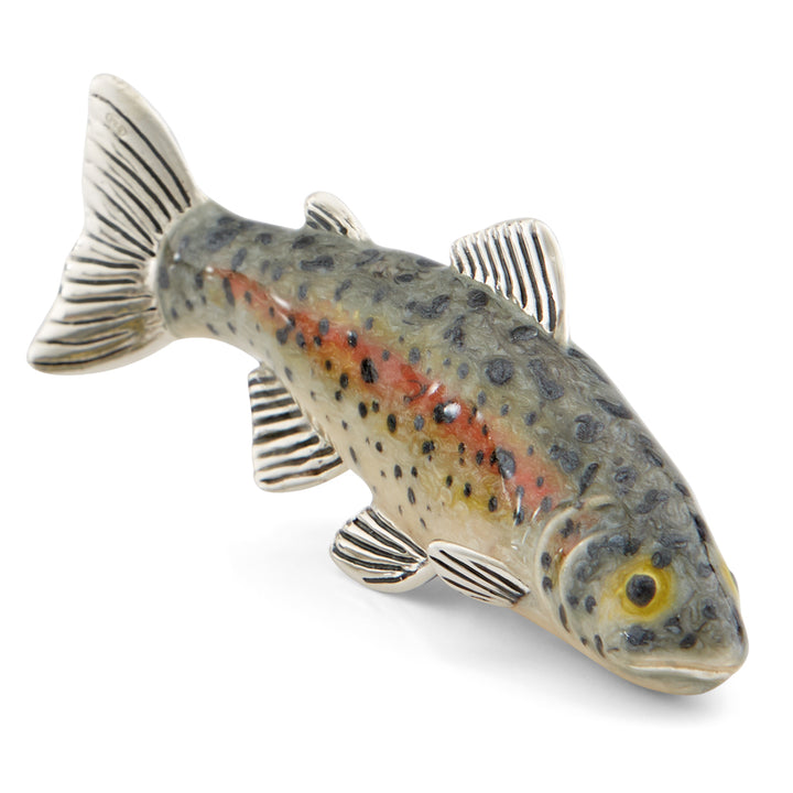 Saturno Silver & Enamelled Trout Family