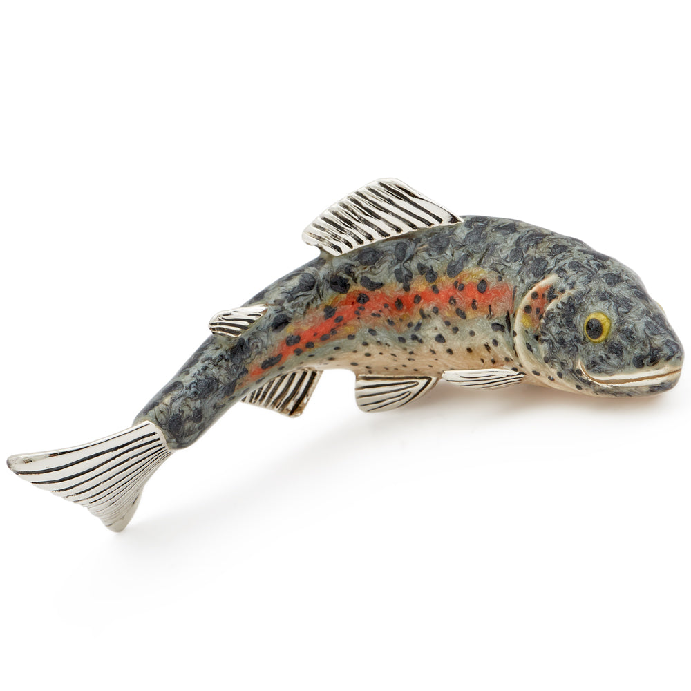 Saturno Silver & Enamelled Trout