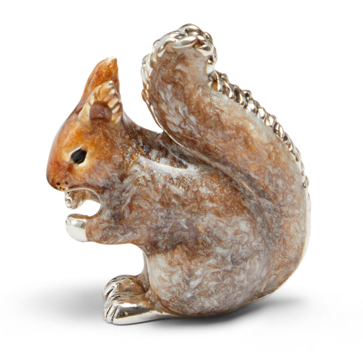 Saturno Silver & Enamelled Squirrel Family