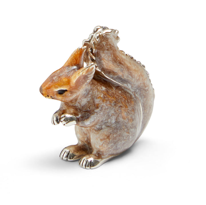 Saturno Silver & Enamelled Squirrel Family