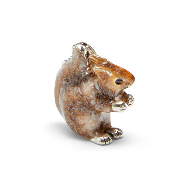 Saturno Silver & Enamelled Squirrel Family