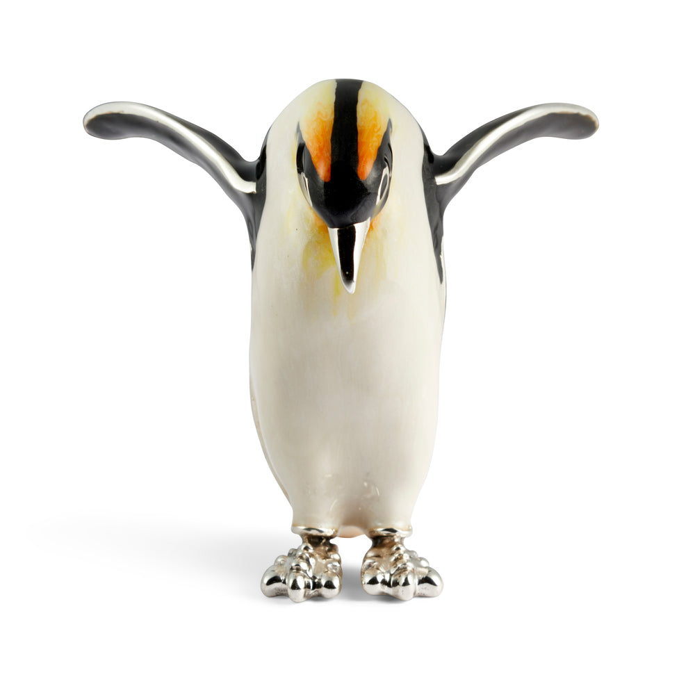 Saturno Silver & Enamelled Penguin Diving