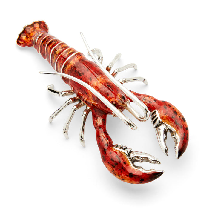 Saturno Silver & Enamelled Lobster Family