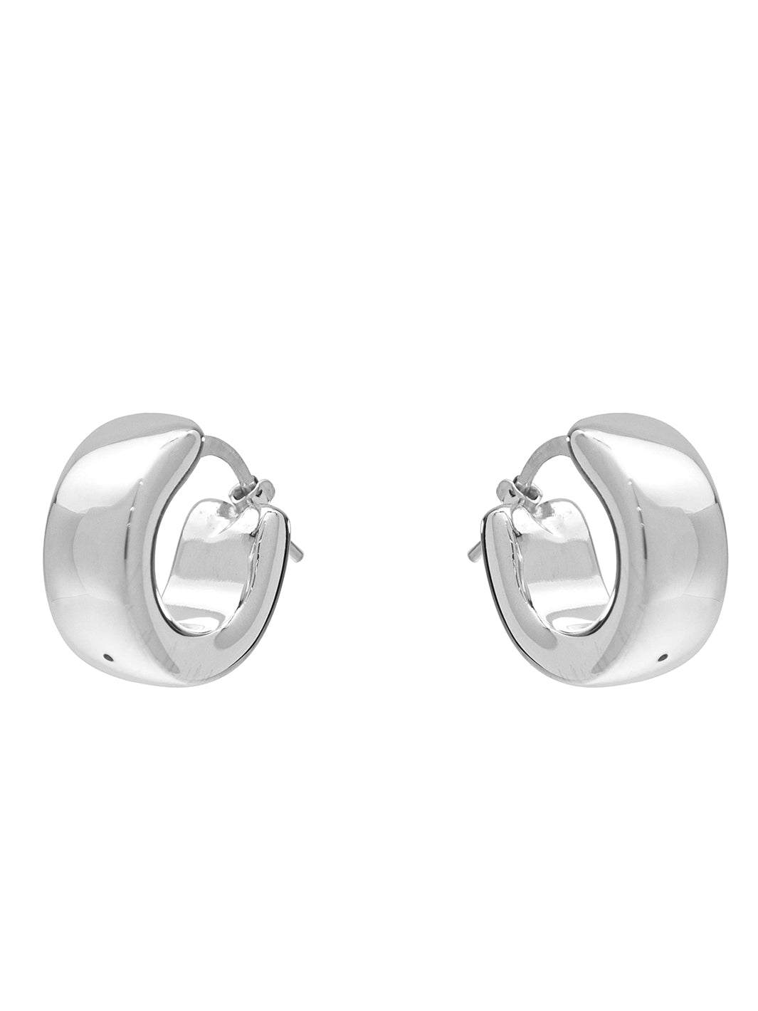 Silver Argenta Electroformed Earrings – Rhodium