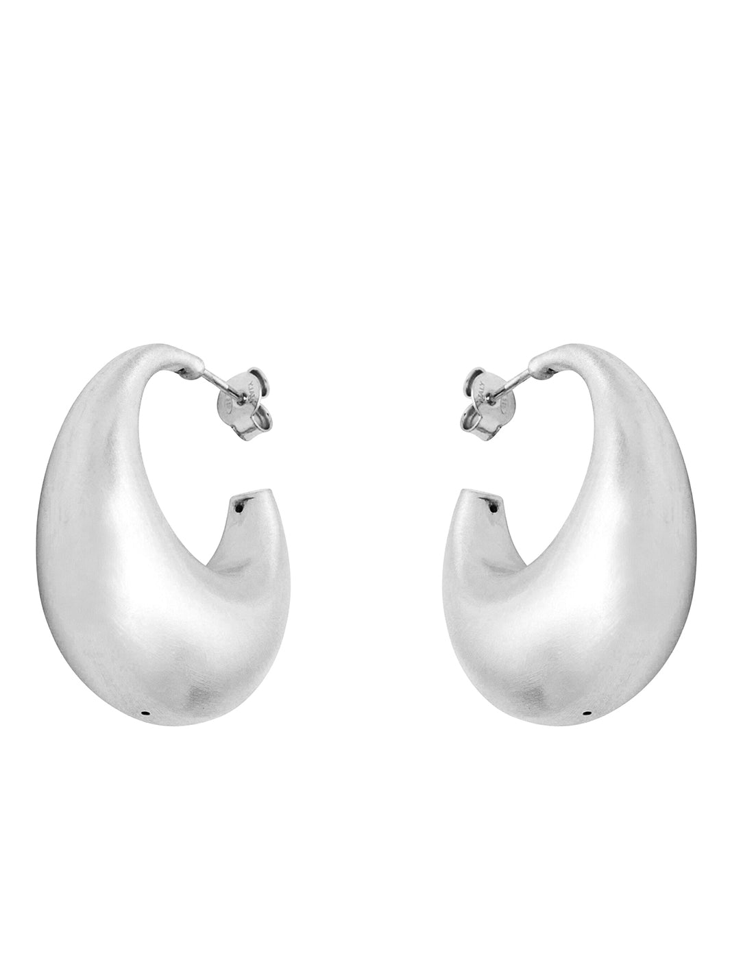Silver Bergamo Electroformed Earrings – Rhodium